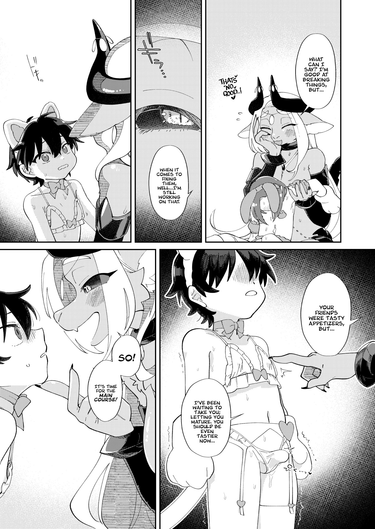 Hentai Manga Comic-The Demon Queen Was Invincible So The Hero Got All His Power Sucked From Him & Ended Up As Her Pet!-Read-24